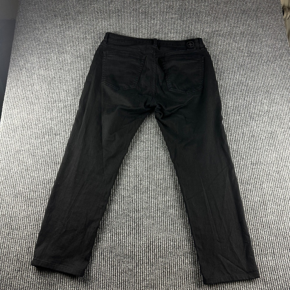 Aviator USA Mens Black Straight Leg Travel Jeans Denim Pants Size 33 Made in USA
